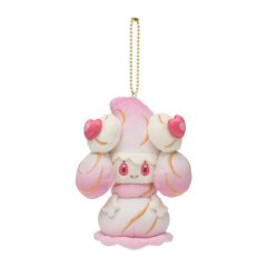 Pokemon Center 2021 Pokemon Mysterious Tea Party Alcremie Ruby Swirl Plush Mascot Key Chain