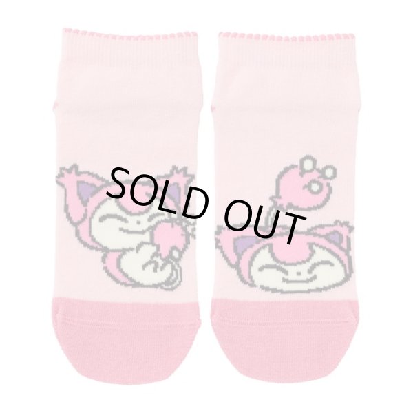 Photo1: Pokemon Center 2021 Galarian Meowth Day campaign Socks for Women 23 - 25 cm 1 Pair Skitty (1)