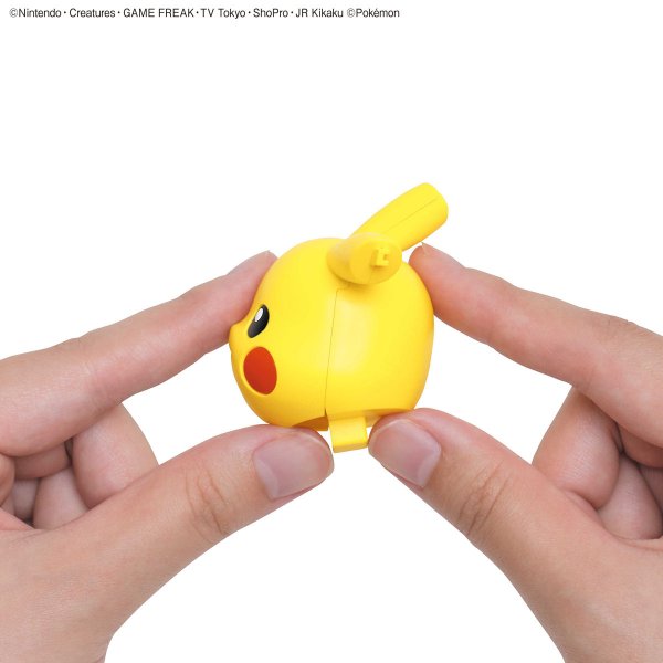 Photo6: Pokemon 2020 PLAMO Collection Quick!! 01 Pikachu Plastic Model Kit (6)