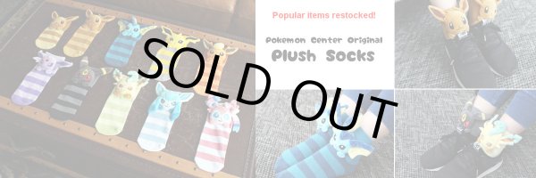 Photo4: Pokemon Center 2020 Plush Socks for Women 23 - 25 cm 1 Pair Scorbunny (4)