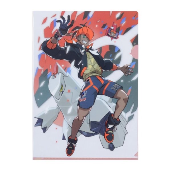 Photo4: Pokemon Center 2020 Pokemon Trainers A4 Size Clear File Folder 3 pcs Leon Raihan Allister (4)