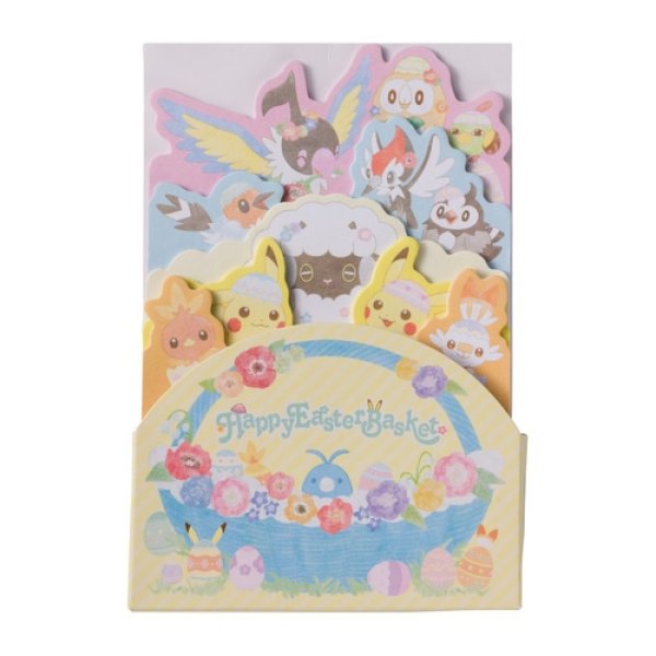 Photo1: Pokemon Center 2021 Happy Easter Basket Box Sticky note (1)