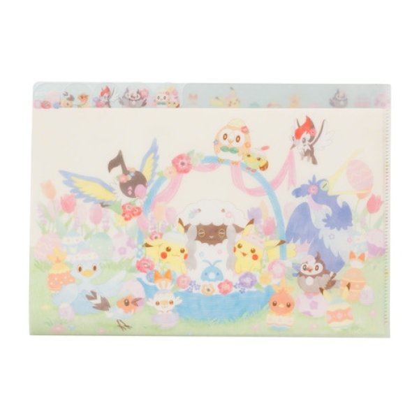 Photo1: Pokemon Center 2021 Happy Easter Basket 5 Page A4 Size Clear File Folder (1)