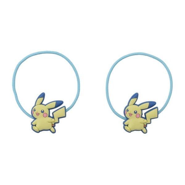 Photo1: Pokemon Center 2021 AMAIKAORI Hair accessory bands Pikachu 2 pc (1)