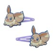 Photo1: Pokemon Center 2021 AMAIKAORI Hair accessory clip Eevee 2 pc (1)