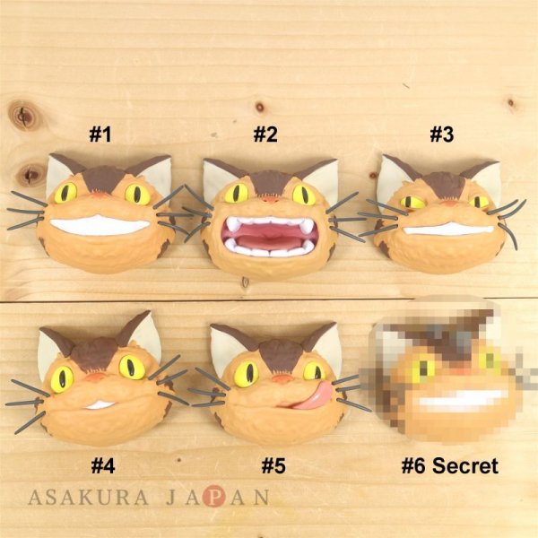 Photo3: Studio Ghibli Figure Magnet Face My Neighbor Totoro Neko Cat Bus 6 pcs Complete set (3)