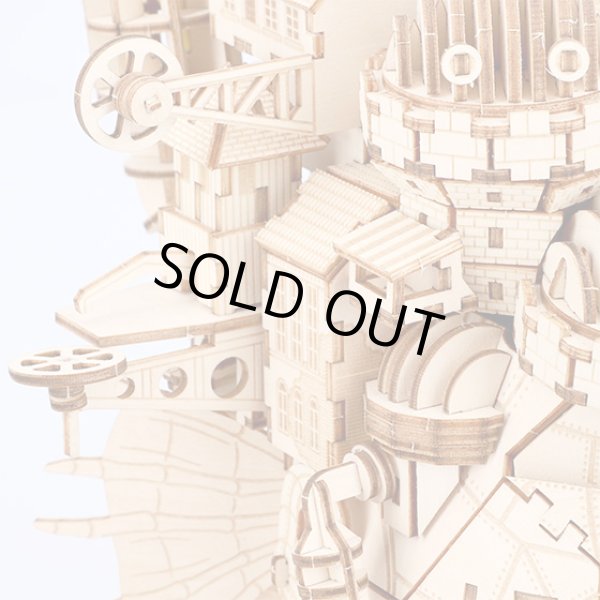 Photo7: Studio Ghibli Wooden Art ki-gu-mi Craft kit Howl's Moving Castle Howl's Castle (7)