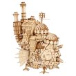Photo6: Studio Ghibli Wooden Art ki-gu-mi Craft kit Howl's Moving Castle Howl's Castle (6)
