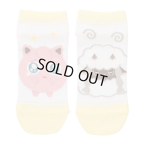 Photo1: Pokemon Center 2021 Pika Pika Friends Socks for Women 23 - 25 cm 1 Pair Jigglypuff Wooloo (1)