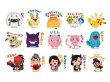 Photo2: Pokemon Center 2021 Pika Pika Friends Sticker Sheet Marnie Morpeko ver. (2)