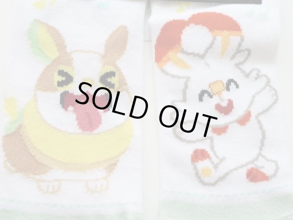 Photo2: Pokemon Center 2021 Pika Pika Friends Socks for Women 23 - 25 cm 1 Pair Scorbunny Yamper (2)
