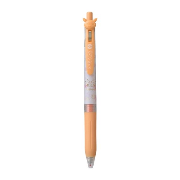 Photo1: Pokemon Center 2020 ZEBRA SARASA Pikachu Cherry Blossoms Ballpoint pen Milk orange (1)