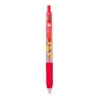 Photo1: Pokemon Center 2017 ZEBRA SARASA Pikachu Mimikyu Ballpoint pen Red (1)