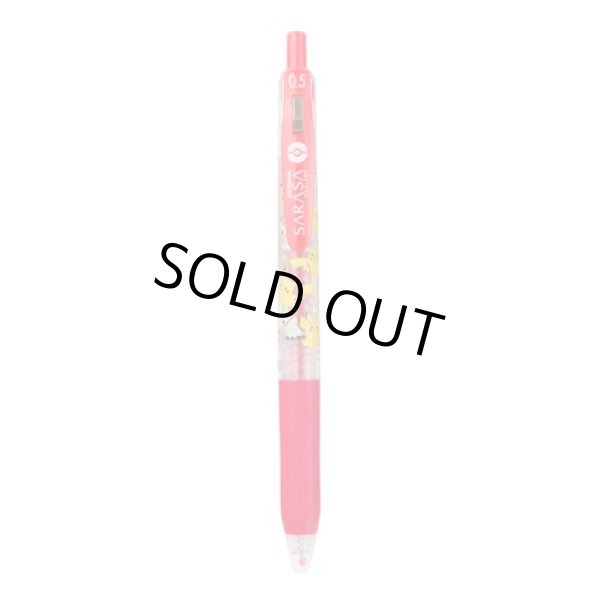 Photo1: Pokemon Center 2017 ZEBRA SARASA Pikachu Mimikyu Ballpoint pen Red (1)