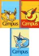 Photo1: Pokemon Center 2017 Eevee Collection Mini campus notebook 3 set Jolteon Flareon Vaporeon (1)