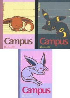 Pokemon Center 2017 Eevee Collection Mini campus notebook 3 set Eevee Umbreon Espeon