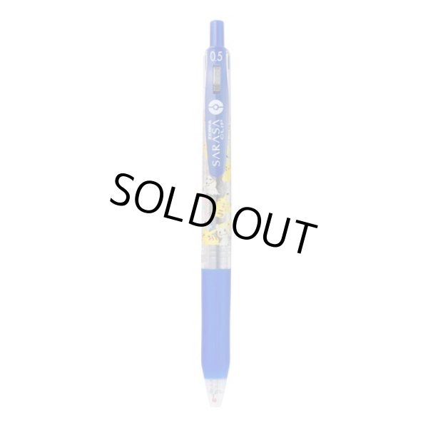 Photo1: Pokemon Center 2017 ZEBRA SARASA Pikachu Mimikyu Ballpoint pen Blue (1)