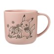 Photo1: Pokemon Center 2021 LOVELY FLOWERS WITH PIKACHU Mug Pink ver. (1)