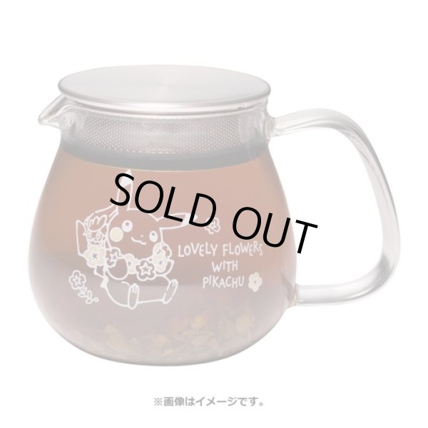 Photo2: Pokemon Center 2021 LOVELY FLOWERS WITH PIKACHU Heat resistant one-touch teapot (2)