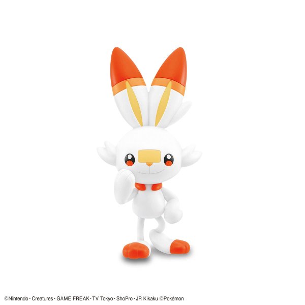 Photo2: Pokemon 2021 PLAMO Collection Quick!! 05 Scorbunny Plastic Model Kit (2)