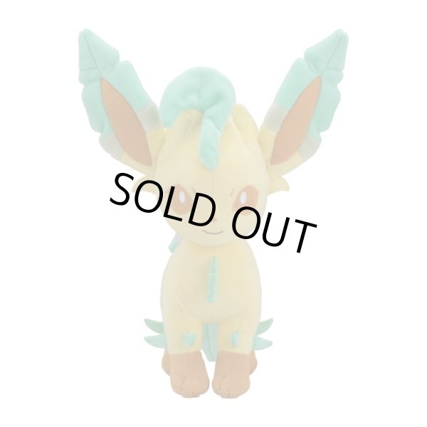 Photo1: Pokemon Center 2021 Eievui Collection Leafeon Plush doll (1)