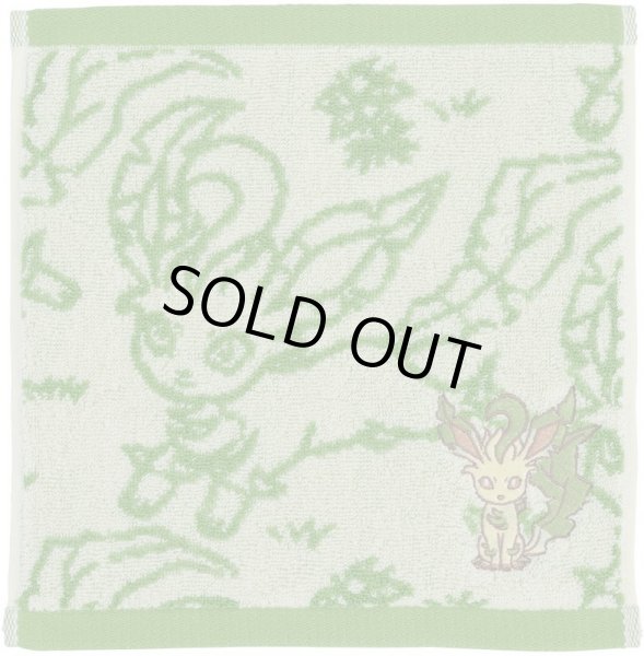 Photo1: Pokemon Center 2021 Eievui Collection Hand towel Handkerchief Leafeon (1)