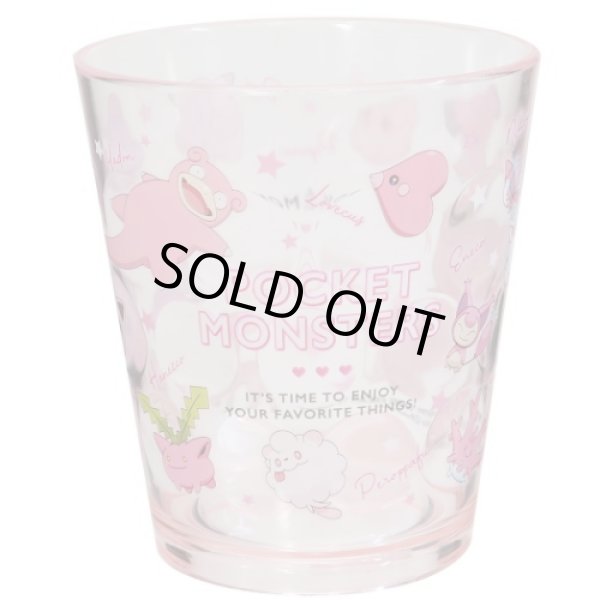 Photo1: Pokemon 2021 Tableware Plastic tumbler cup Pink ver. (1)