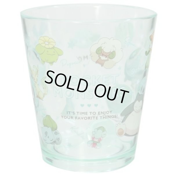 Photo1: Pokemon 2021 Tableware Plastic tumbler cup Green ver. (1)