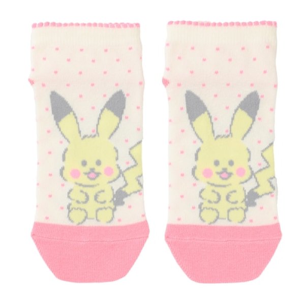 Photo1: Pokemon Center 2021 Repoto Kaitene! Socks for Women 23 - 25 cm 1 Pair Pikachu (1)
