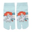 Photo1: Pokemon Center 2021 "Haru Natsu Aki Fuyu" Tabi Socks for Women 23 - 25 cm 1 Pair Alola Vulpix (1)