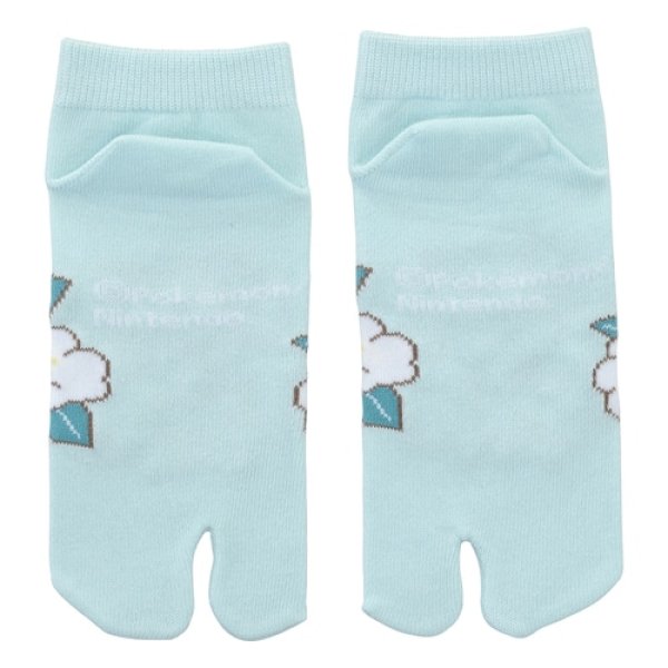Photo2: Pokemon Center 2021 "Haru Natsu Aki Fuyu" Tabi Socks for Women 23 - 25 cm 1 Pair Alola Vulpix (2)