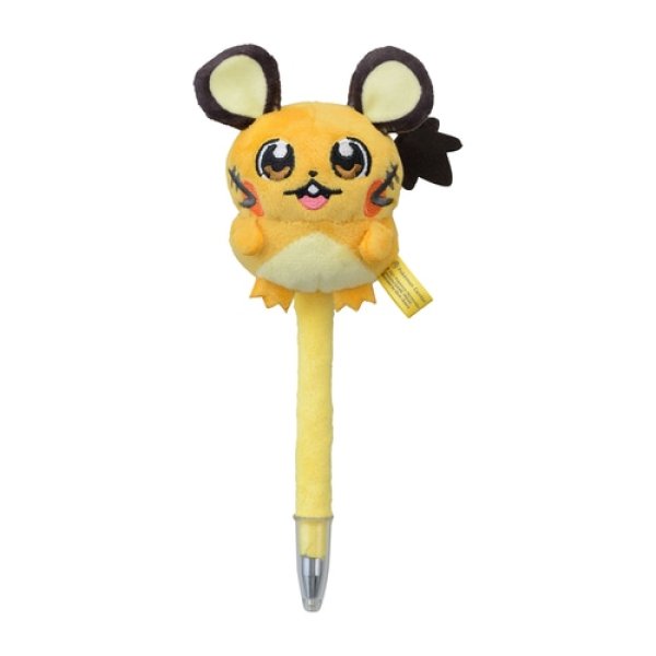 Photo1: Pokemon Center 2021 Pikachoose Dedenne Ballpoint pen Bell inside Plush (1)