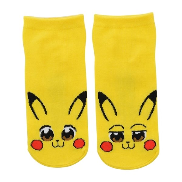 Photo1: Pokemon Center 2021 Pikachoose Socks for Women 23 - 25 cm 1 Pair Pikachu (1)