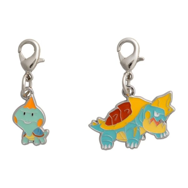 Photo1: Pokemon Center 2021 Metal Charm # 833 834 Chewtle Drednaw (1)