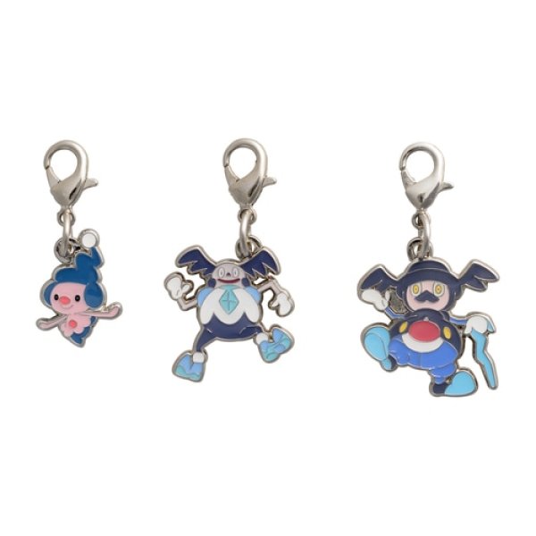 Photo1: Pokemon Center 2021 Metal Charm # 439 G122 866 Mime Jr. Galarian Mr. Mime Mr. Rime (1)