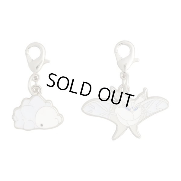 Photo1: Pokemon Center 2021 Metal Charm # 872 873 Snom Frosmoth (1)