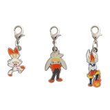Pokemon Center 2021 Metal Charm # 813 814 815 Scorbunny Raboot Cinderace
