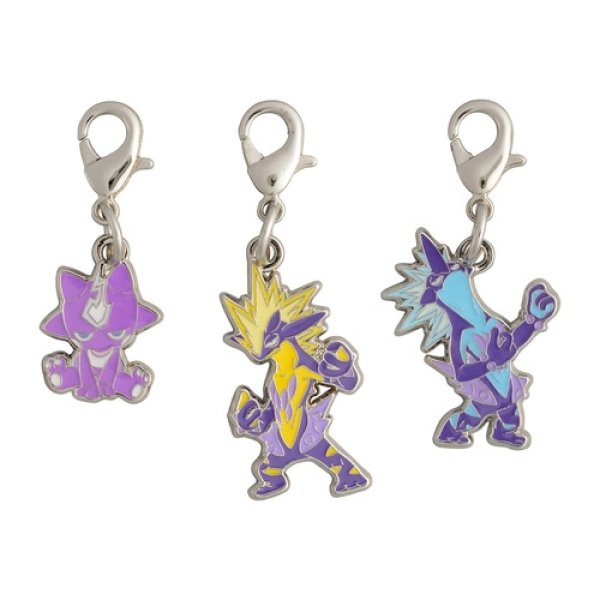 Photo1: Pokemon Center 2021 Metal Charm # 848 849 Toxel Toxtricity (Amped, Low Key Form) (1)