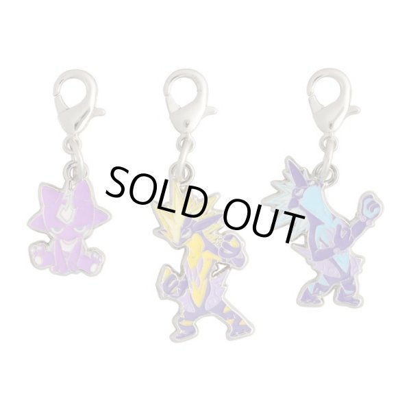 Photo1: Pokemon Center 2021 Metal Charm # 848 849 Toxel Toxtricity (Amped, Low Key Form) (1)