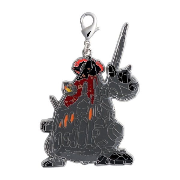 Photo1: Pokemon Center 2021 Metal Charm Gigantamax Coalossal (1)