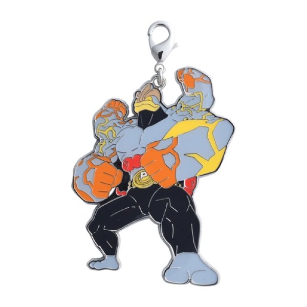 Photo1: Pokemon Center 2021 Metal Charm Gigantamax Machamp (1)