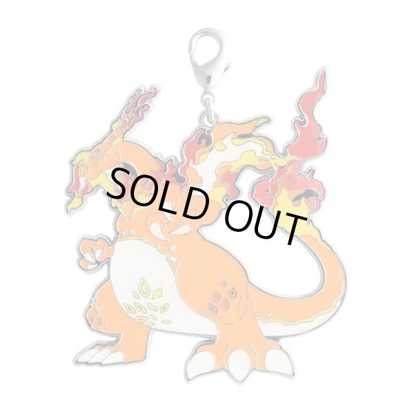 Photo1: Pokemon Center 2021 Metal Charm Gigantamax Charizard (1)