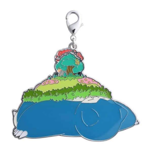 Photo1: Pokemon Center 2021 Metal Charm Gigantamax Snorlax (1)