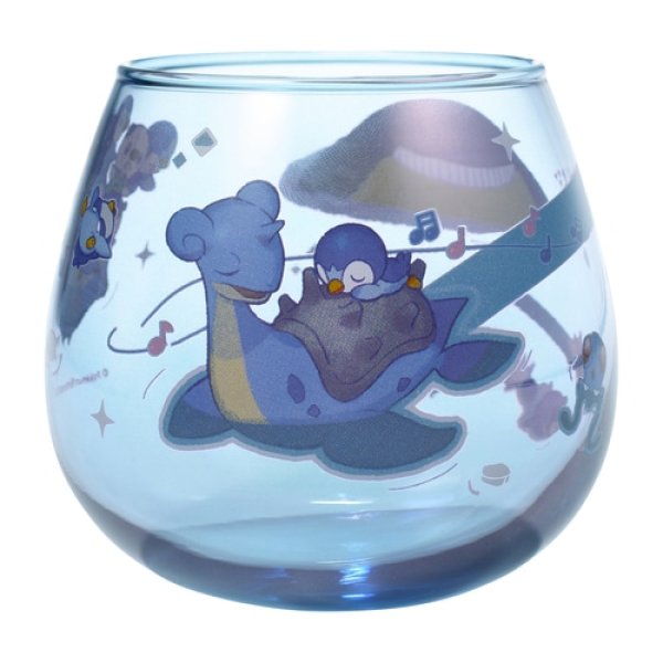 Photo1: Pokemon Center 2021 Pochama’s daily life Piplup Swaying Glass cup Blue ver. (1)