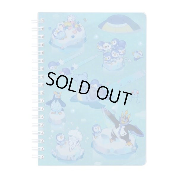 Photo1: Pokemon Center 2021 Pochama’s daily life Piplup B6 Size Spiral Notebook (1)
