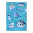 Photo1: Pokemon Center 2021 Pochama’s daily life Piplup A4 Size Clear File Folder (1)