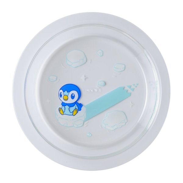 Photo1: Pokemon Center 2021 Pochama’s daily life Piplup Heat-resistant Glass plate (1)