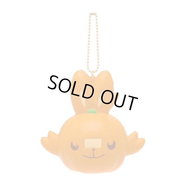 Photo1: Pokemon Center 2021 Halloween Pumpkin Banquet Scorbunny Squeeze Key chain (1)
