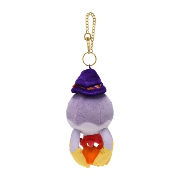 Photo4: Pokemon Center 2021 Halloween Pumpkin Banquet Drifblim Plush Mascot Key Chain (4)