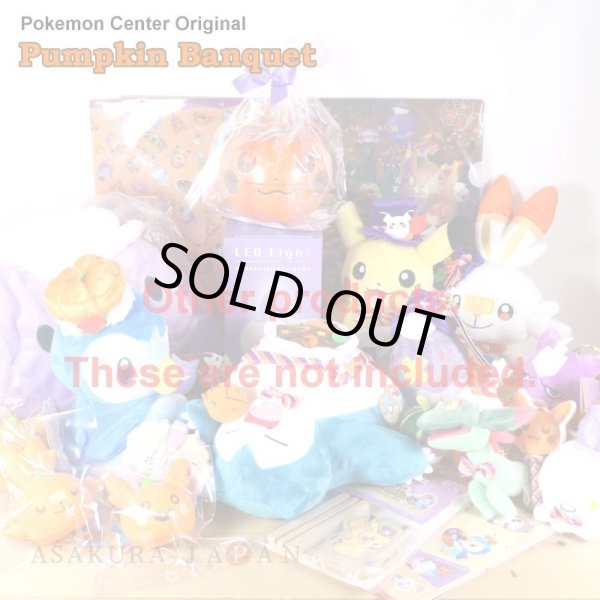 Photo8: Pokemon Center 2021 Halloween Pumpkin Banquet Toxel Plush Mascot Key Chain (8)